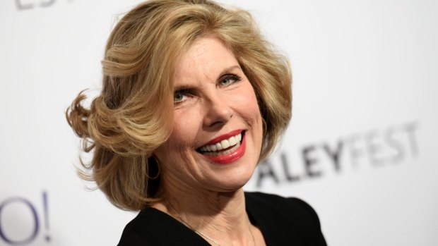 When she laughs, it's head thrown back: Christine Baranski arrives at the 32nd Annual Paleyfest in 2015.