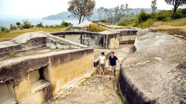 The historic fort at Middle Head. 