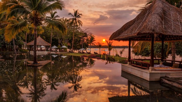 Sunset at Oberoi Lombok.