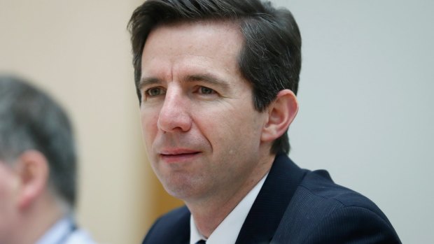 Minister for Education and Training Simon Birmingham. 