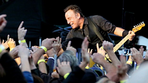 The Boss works the moshpit at Hanging Rock. He takes requests from audiences during his incredible live shows. 