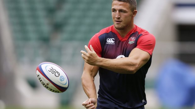 Dual international: Sam Burgess has been named in England's 31-man rugby union World Cup squad just a year after converting from rugby league.