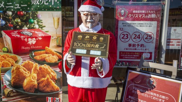 KFC has cleverly marketed itself as the food to eat for Christmas in Japan