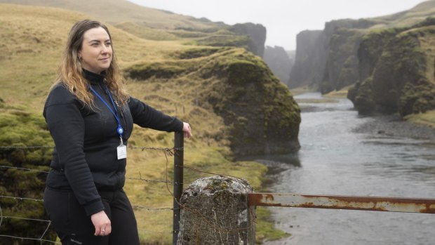 Eager visitors try to sweet-talk ranger Hanna Johannsdottir into opening the gate. Some offer bribes.