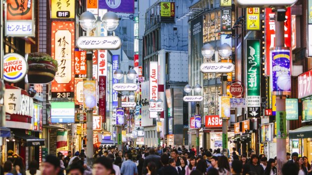 Japan is continuing to see huge growth in the number of Australians visiting, quickly catching up to Thailand. 