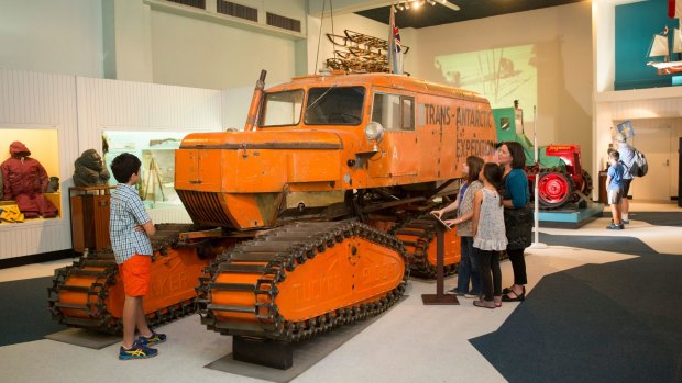 Antarctic exhibition on display at Canterbury Museum.