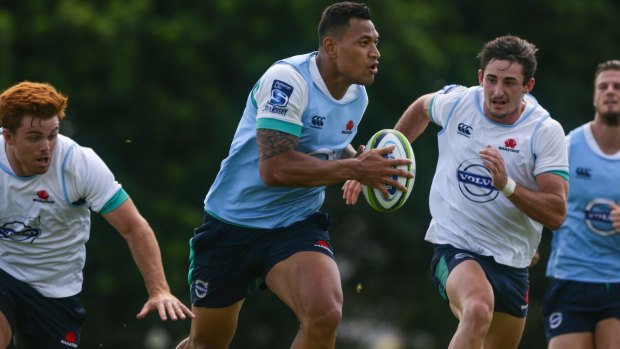 Focus: Israel Folau will stick to fullback for the time being.