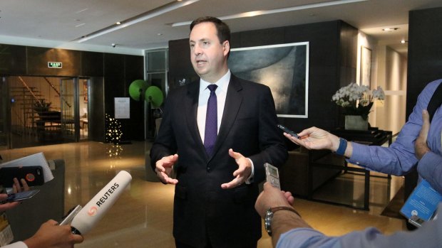 Trade Minister Steve Ciobo, in Beijing for the forum, said Australia had a "very strong" trade relationship with Beijing, despite not having signed up to the Belt and Road Initiative.