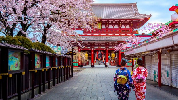 Sensoji Temple in Asakusa, Tokyo.