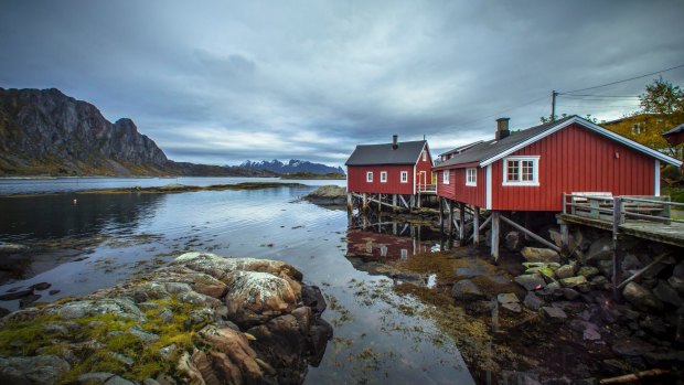 The village of Svolvaer.