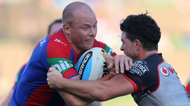 Parting ways: Beau Scott (left) says he wants to leave the Knights at the end of the season.