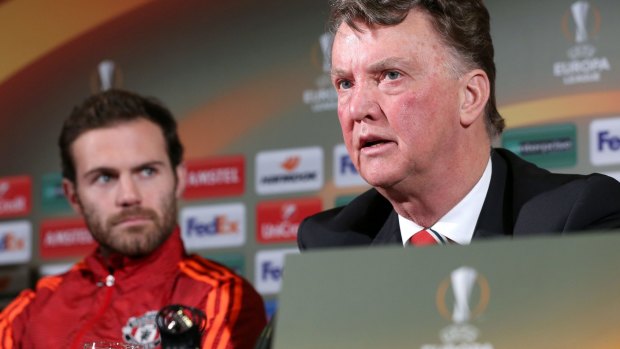 Way with words: Manchester United manager Louis van Gaal.