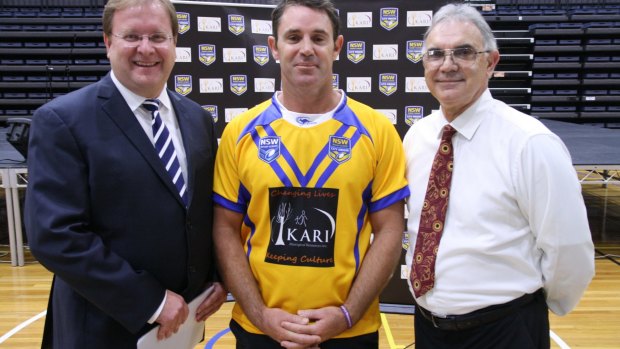 Dream team: NSWRL CEO David Trodden, KARI City Origin coach Brad Fittler and KARI CEO Paul Ralph.
