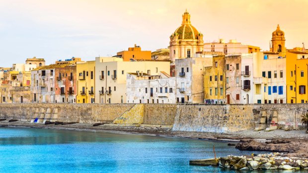 Trapani is a raffish port, grand but seagull-screeched on a sickle-shaped peninsula.