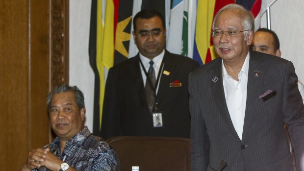 Malaysian Prime Minister Najib Razak, right, and his then deputy Muhyiddin Yassin, in Kuala Lumpur last month. 