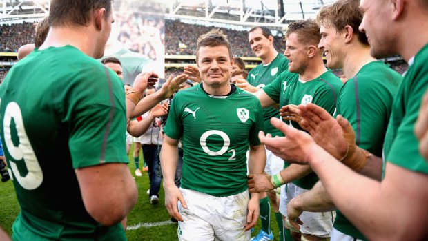 Unimpressed: Ireland rugby great Brian O'Driscoll made 133 test appearances for his country.