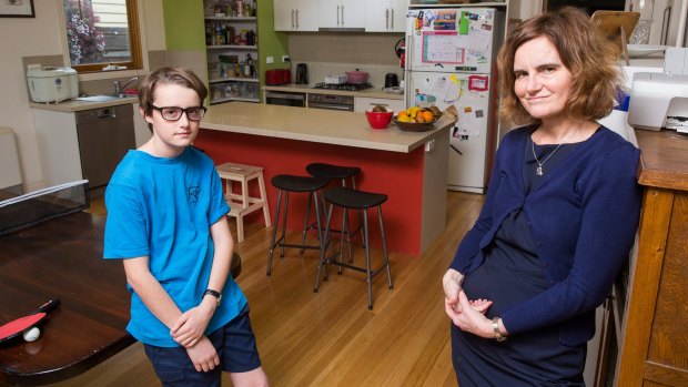 Fran Cusworth with her 12-year-old son Redmond. Fran let out her family's Melbourne home on Airbnb to help cover the cost of a family holiday to Europe.
