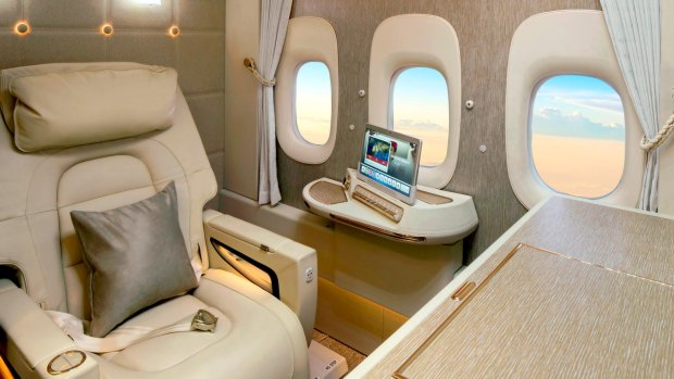 Emirates' new first class suites.