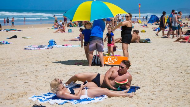 Queenslanders hit the beach in droves across summer.