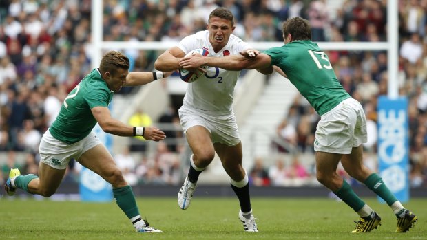 Sam Burgess is finding his feet in England's backline.