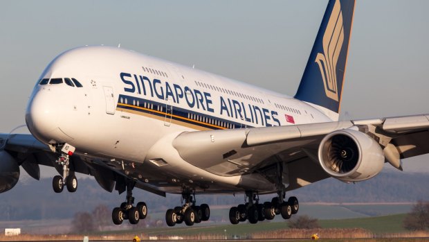 Singapore Airlines has sent four Airbus A380 superjumbos, the world's largest passenger plane, to a storage facility near Alice Springs.