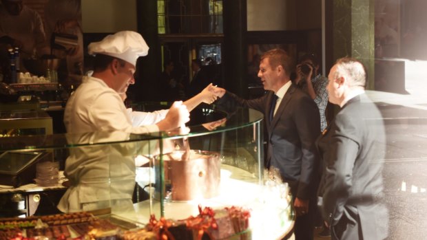 "Incredibly imporant step": Mike Baird at the Lindt Cafe reopening.