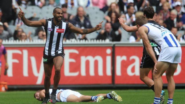 Lumumba says he was nicknamed "Chimp" during his time at Collingwood. 