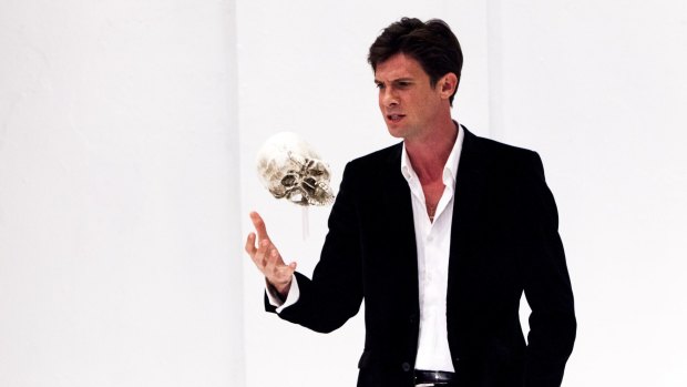 Toby Schmitz as Hamlet at Belvoir last year.