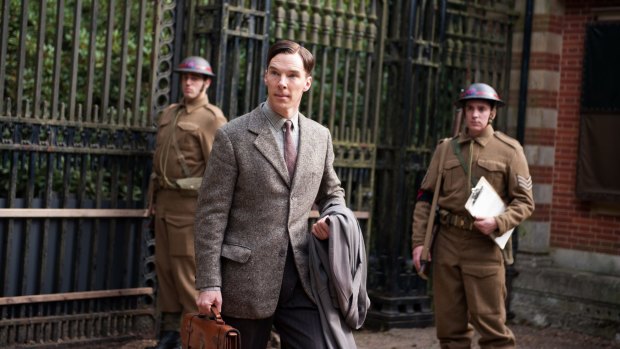 Benedict Cumberbatch as Alan Turing in the British biopic, <i>The Imitation Game</i>.