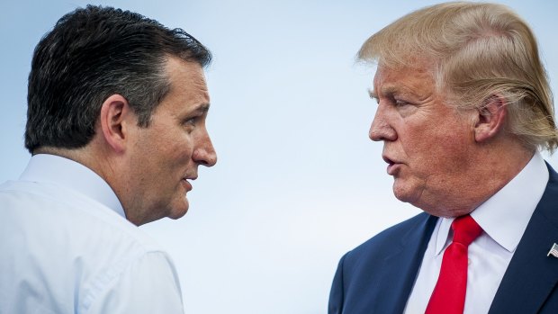 Senator Ted Cruz and Donald Trump are both seeking to win the Republican presidential primaries.