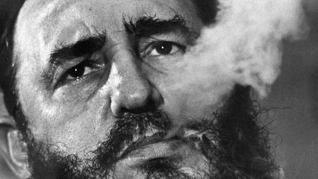 Fidel Castro during an interview in Havana in 1985. 