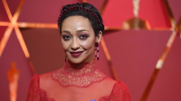 Red carpet: Ruth Negga at the Oscars, where she was nominated for best actress in a leading role.