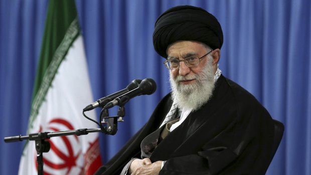 Defiant: Iran's Supreme Leader Ayatollah Ali Khamenei.