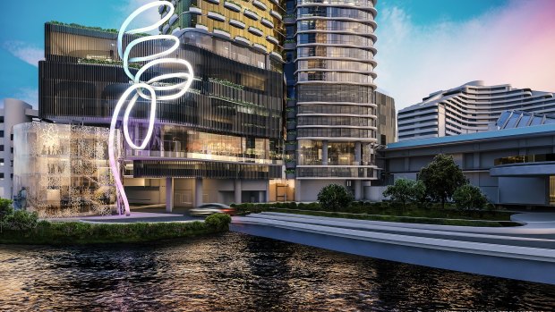 The Star Entertainment Group's proposed new entrance to its new development at Broadbeach.