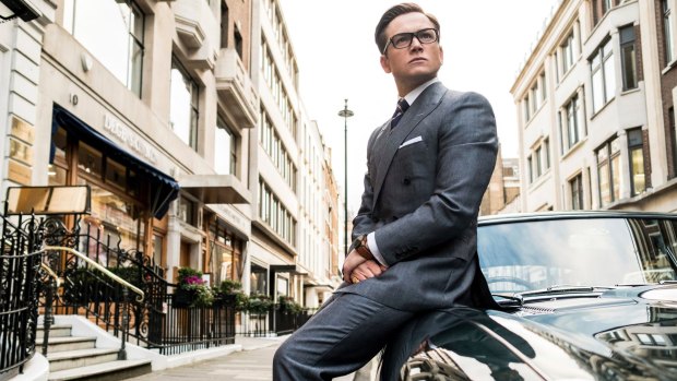 Taron Egerton as Eggsy in Kingsman: The Golden Circle. 