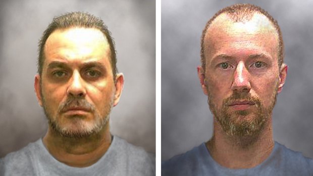 A photo released by police shows what Richard Matt and David Sweat might look like after being on the run for ten days.