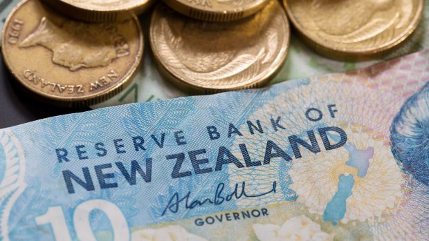 The kiwi fell as much as 1.3 per cent to 0.7061 US cents as New Zealand First Party backed Labour to form a coalition government.