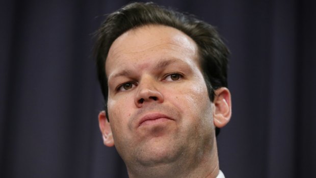 Senator Matt Canavan, the now ex-minister for resources and northern Australia, nominated for an Ernie for "blaming his mum".