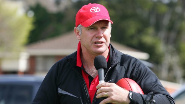Former St Kilda player and ex-Richmond coach, Danny Frawley, said he would hold Caroline Wilson under the water.