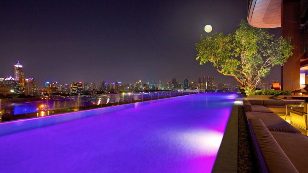 The infinity pool at the SO Sofitel Bangkok.