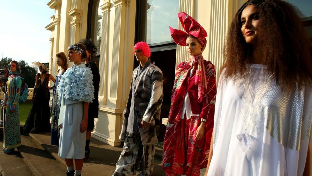 The Virgin Australia Melbourne Fashion Festival gets under way at Government House.