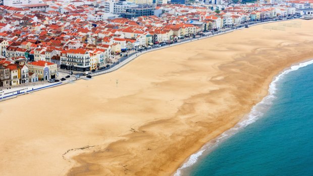 Nazare coast, Portugal.