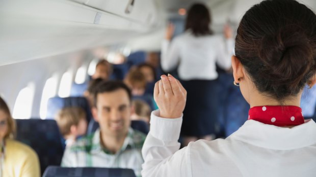Flight attendants are not there to annoy passengers. They are there for passengers' safety.