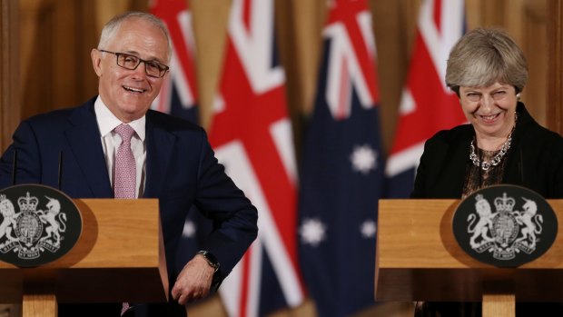 Prime Minister Malcolm Turnbull in London this week where he urged a return to the sensible centre. 