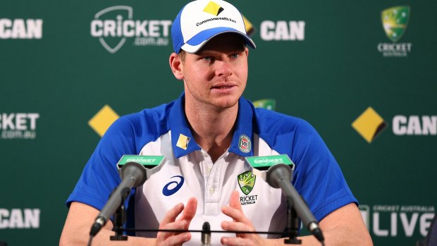Body language: Steve Smith won't be resorting to verbal barbs to get under the South Africans' skin. 