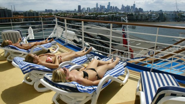 Cruises of the Pacific and Australia are popular with younger passengers.
