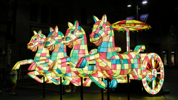 Come see the lunar lanterns on display for Sydney's Chinese New Year Festival.