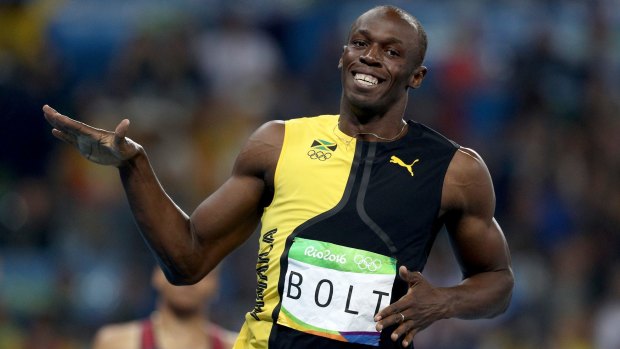 Usain Bolt savours his 100-metre golden moment in Rio, unaware of the panic he inadvertently triggered at New York's Kennedy Airport. 