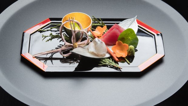 Otsukuri (sashimi) is primped to perfection.