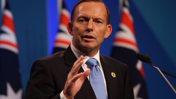 "Harmonious" discussions: Prime Minister Tony Abbott at the G20. 